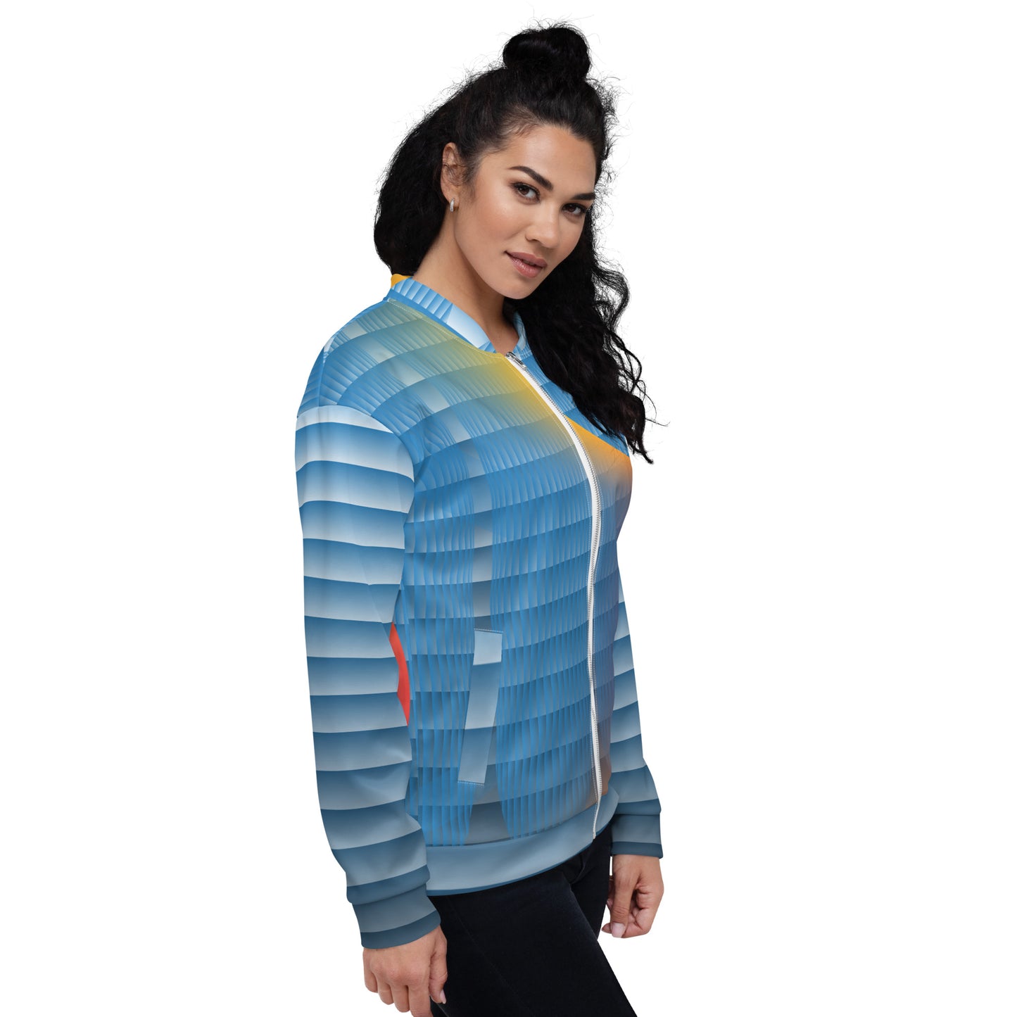 Unisex Bomber Jacket Kukloso Abstractical No 287 B - Free Shippping