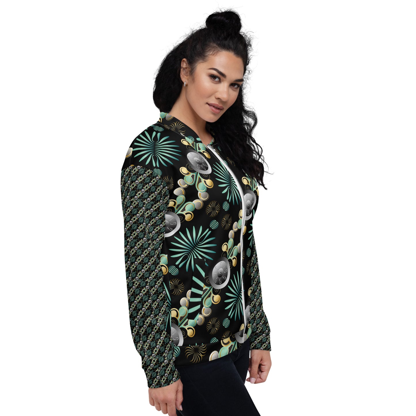 Unisex Bomber Jacket Kukloso Abstractical No 56 No 6 - Free Shipping