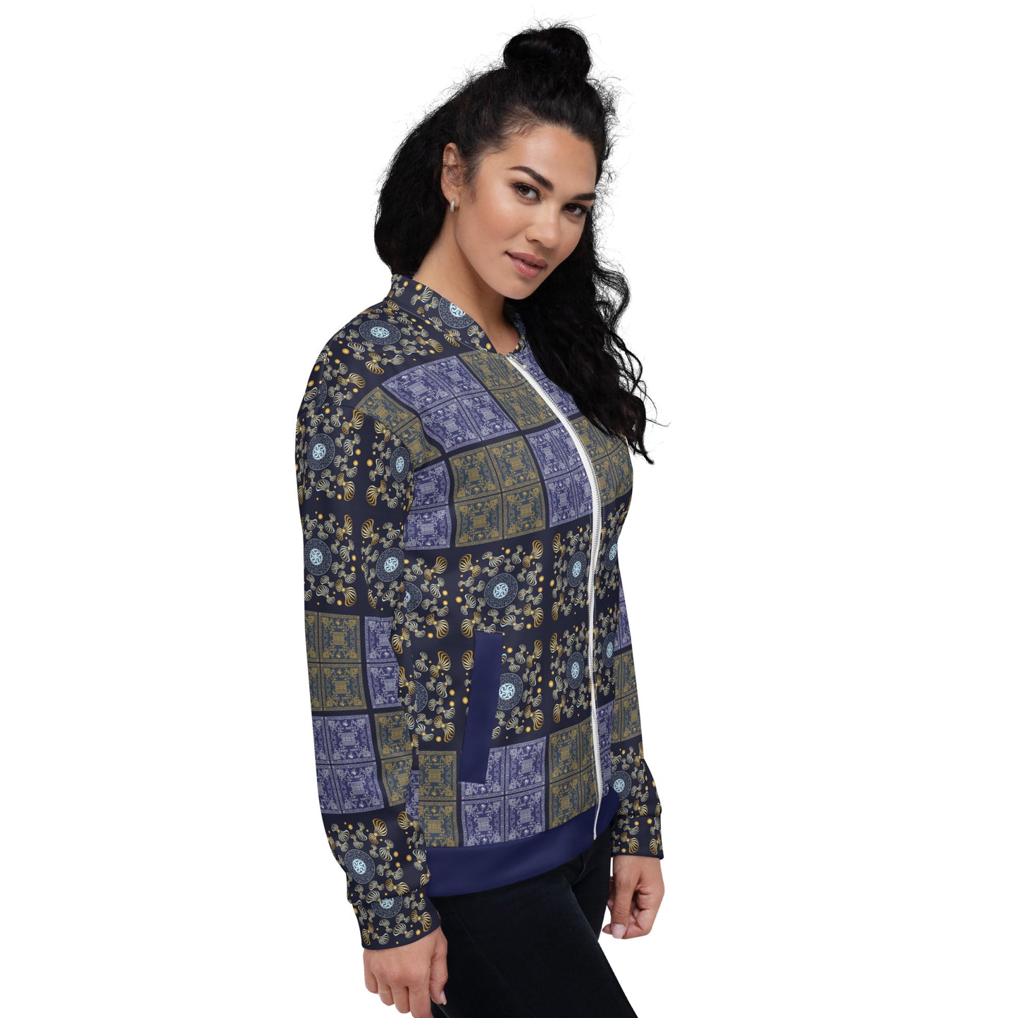 Unisex Bomber Jacket Kukloso Greek Border Carpe Diem No 50 No 6 - Free Shipping