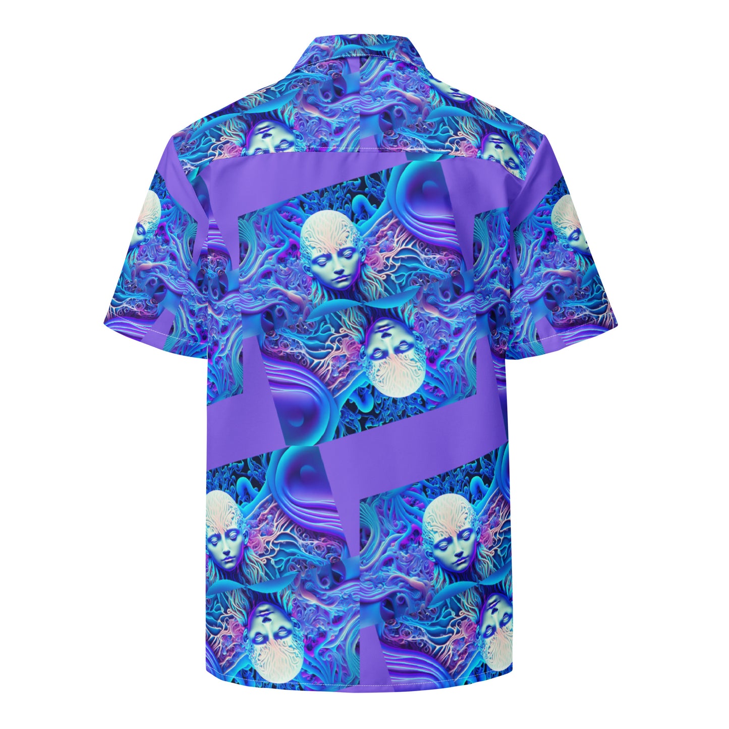 Unisex button shirt Kukloso Space Faces 'Love Is Everywhere' - Free Shipping
