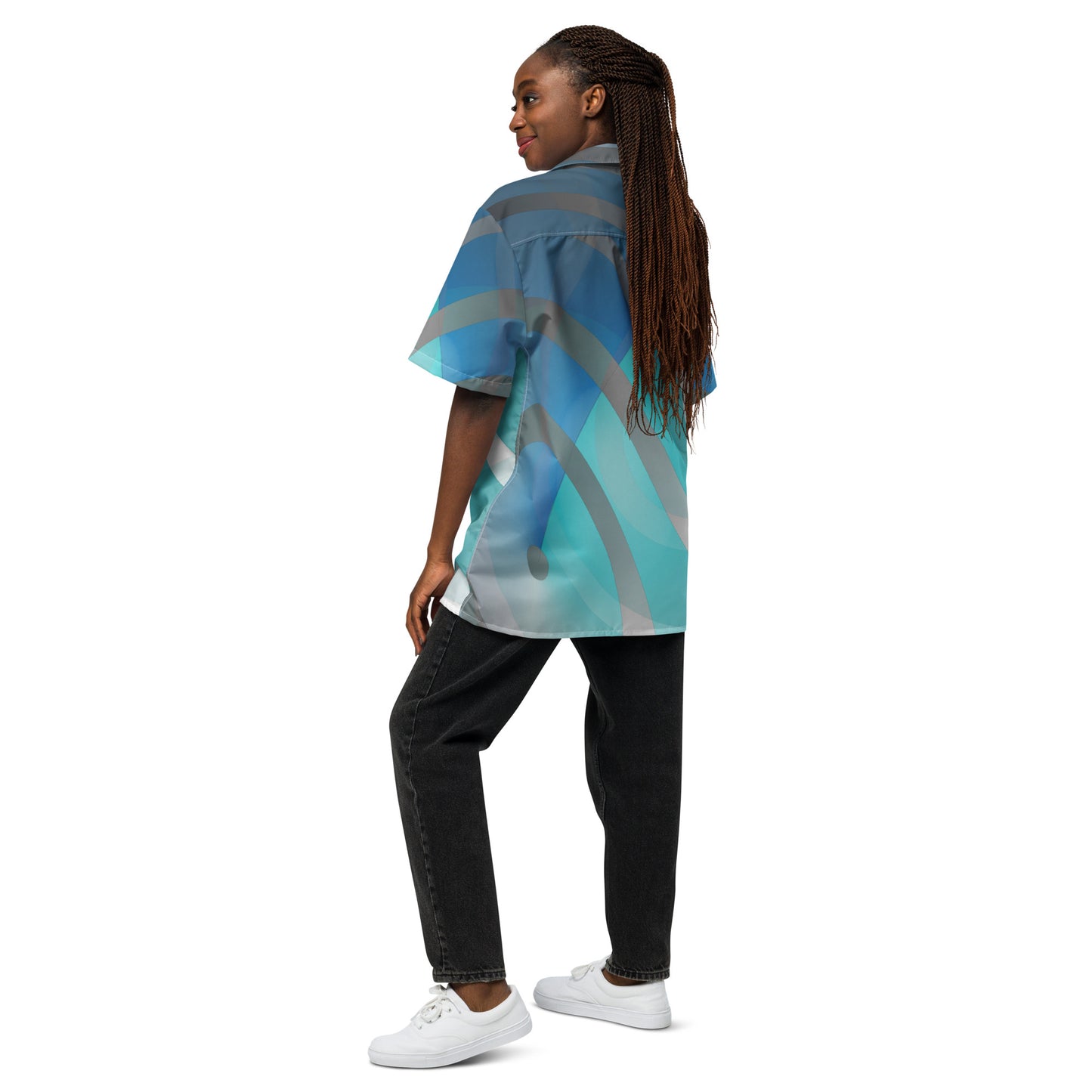 Unisex button shirt Kukloso Circularity Graphic No 34 - Free Shipping