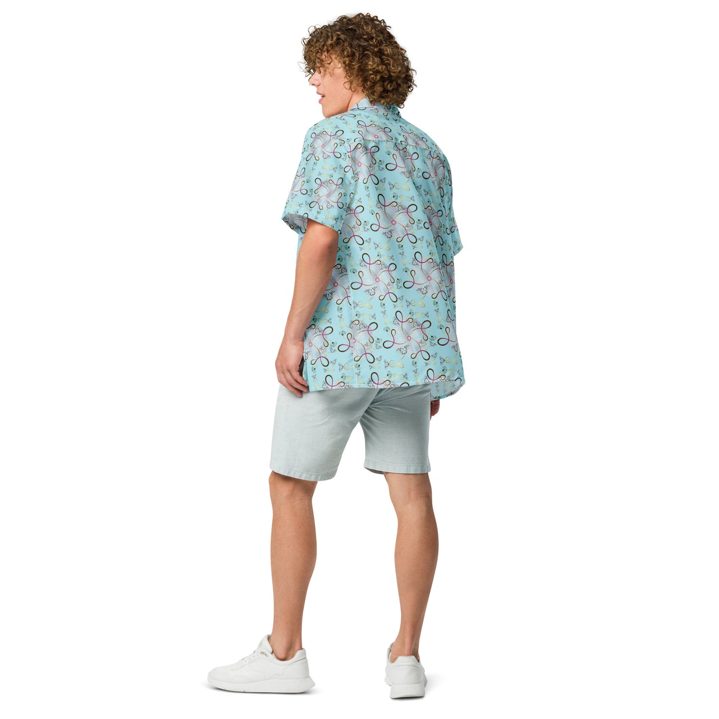 Unisex button shirt Kukloso Whimsical No 25 A - Free Shipping