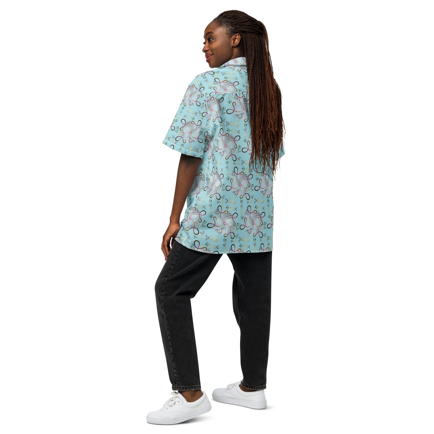 Unisex button shirt Kukloso Whimsical No 25 A - Free Shipping