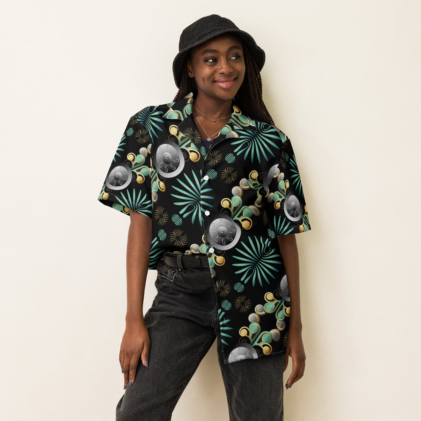 Unisex button shirt Kukloso Abstractical No 56 No 6 - Free Shipping