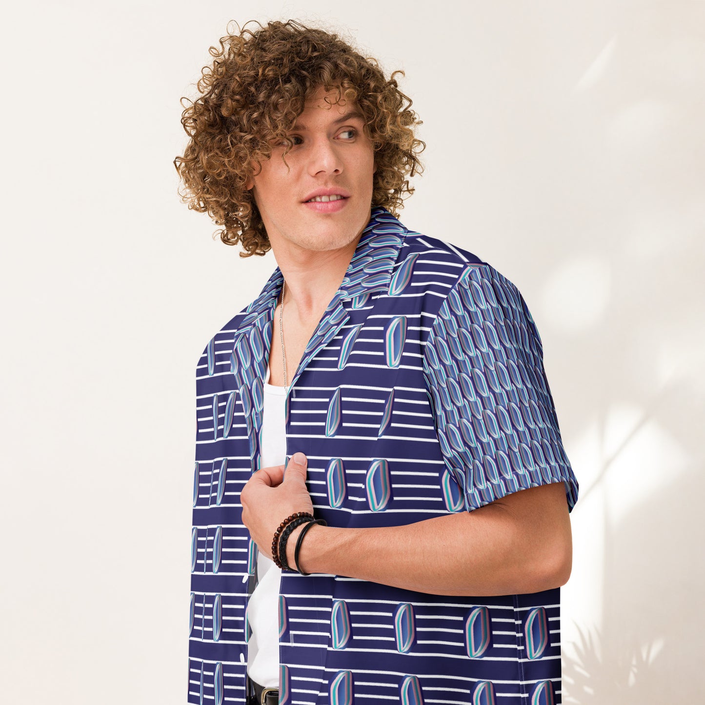 Unisex button shirt Kukloso Whimsical No 55 A - Free Shipping