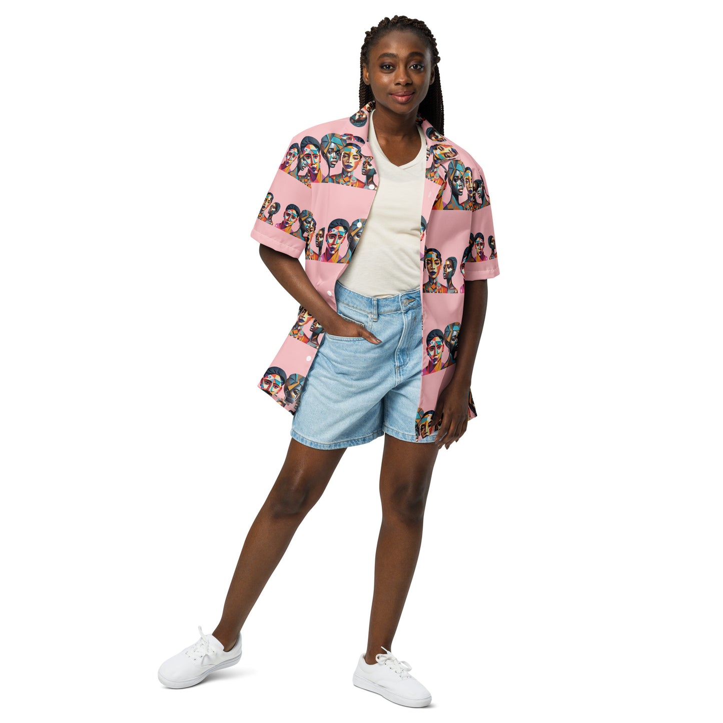 Unisex button shirt Kukloso The Four Ladies No 4 - Free Shipping