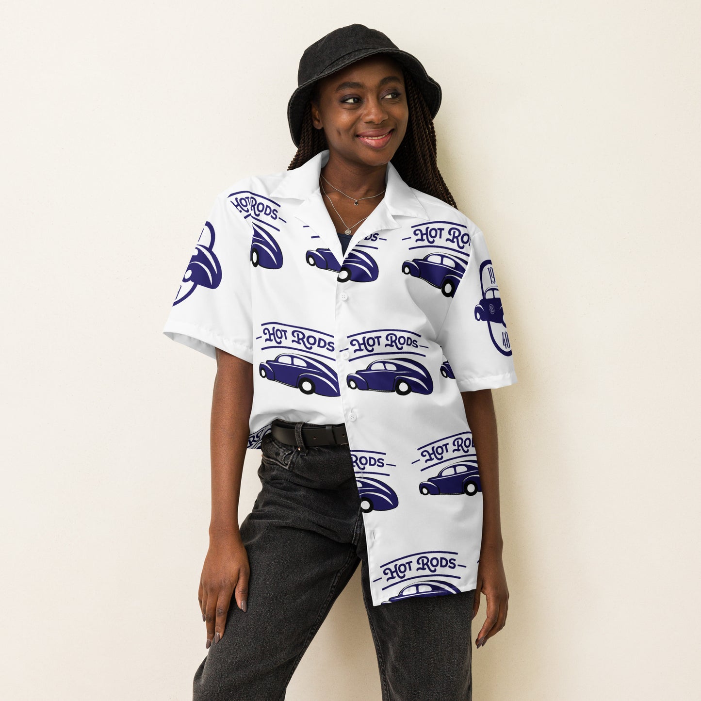 Unisex button shirt Kukloso Hot Rods 1940 - Free Shipping