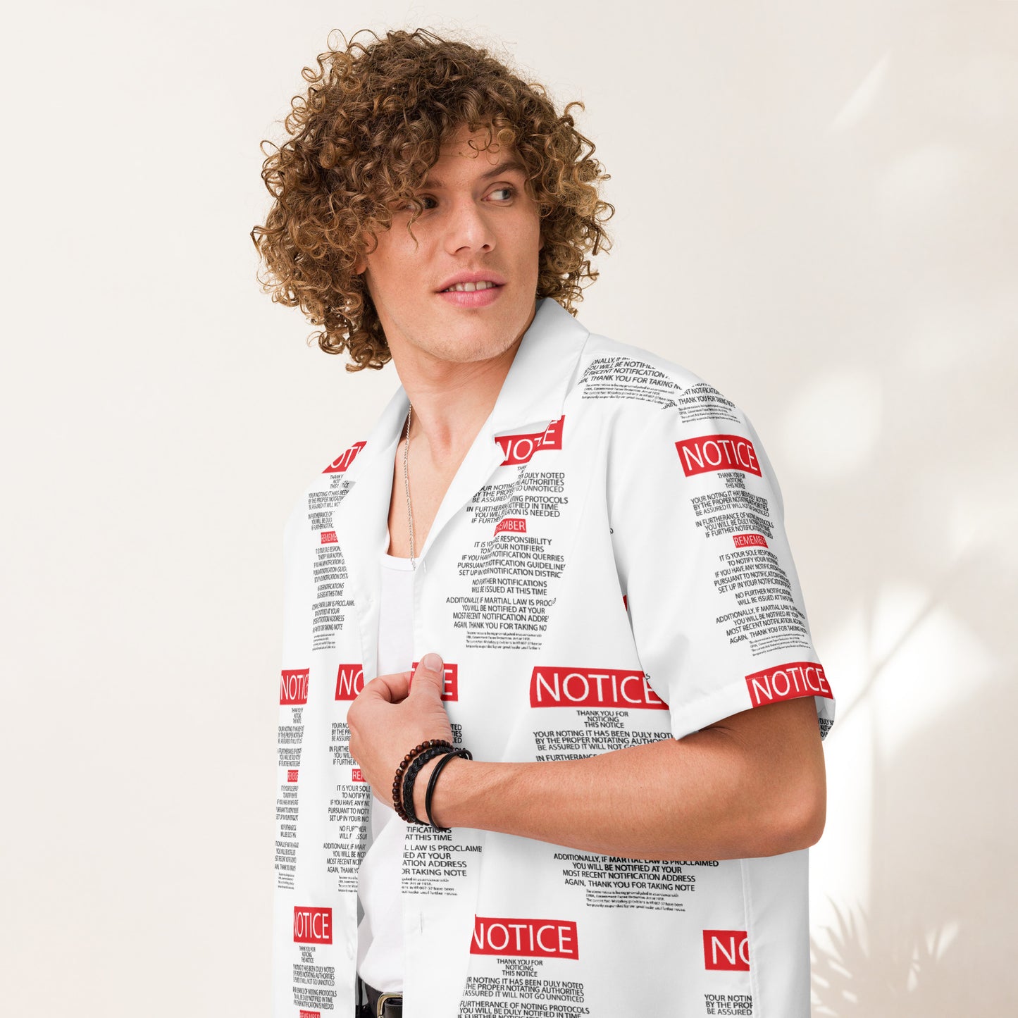 Unisex button shirt Kukloso "Take Note" - Free Shipping