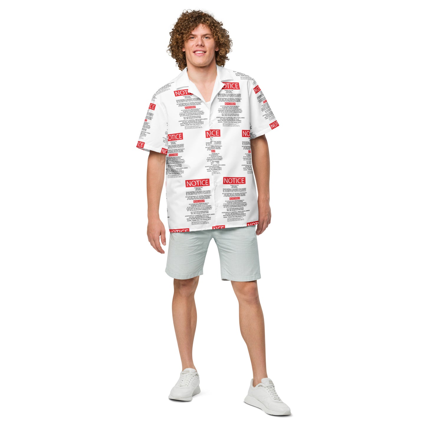 Unisex button shirt Kukloso "Take Note" - Free Shipping