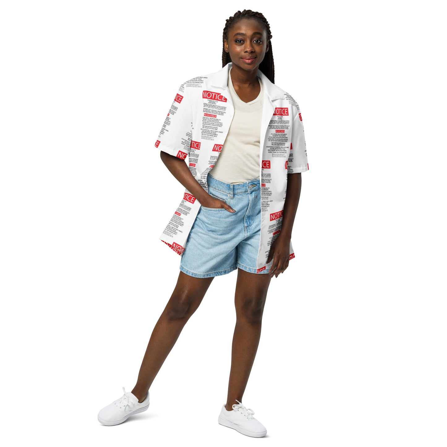Unisex button shirt Kukloso "Take Note" - Free Shipping
