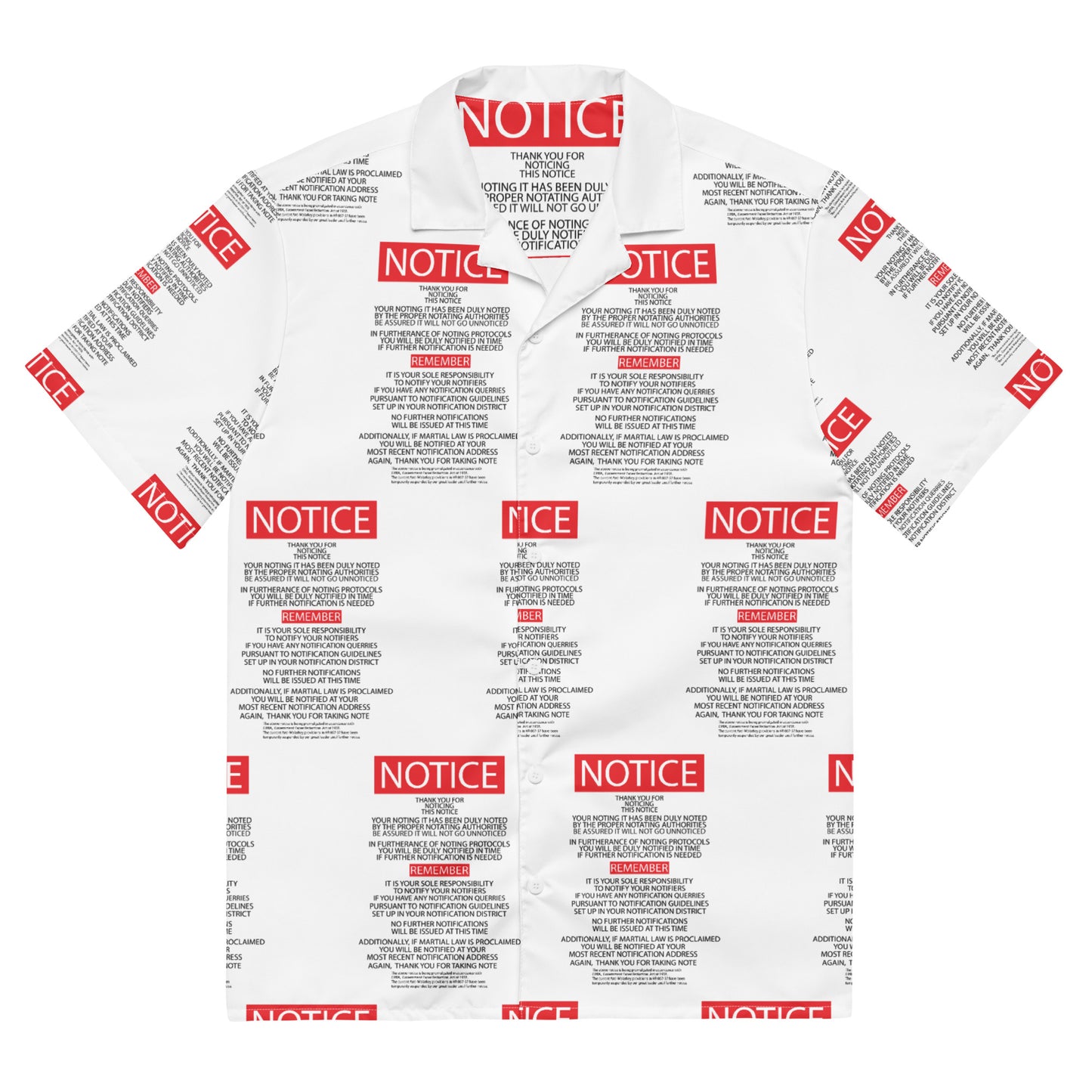 Unisex button shirt Kukloso "Take Note" - Free Shipping