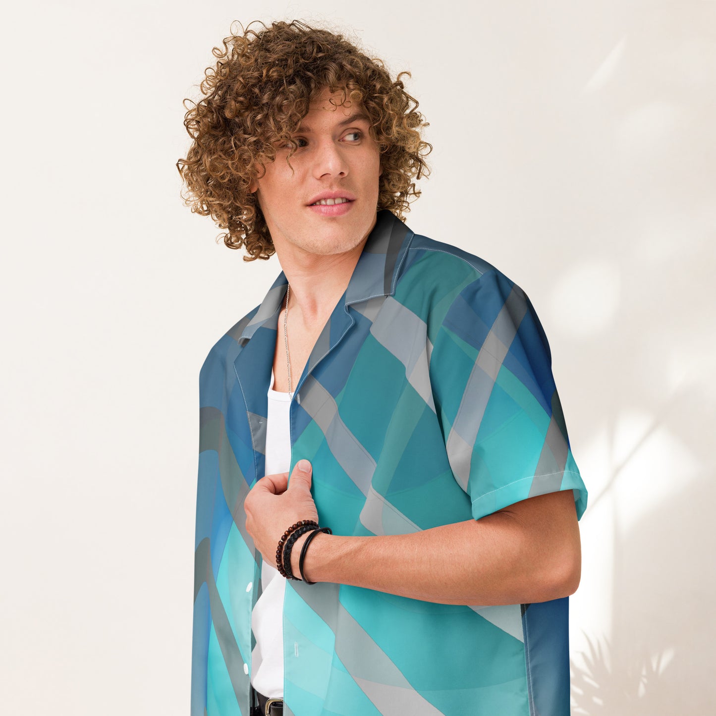 Unisex button shirt Kukloso Circularity Graphic No 34 - Free Shipping
