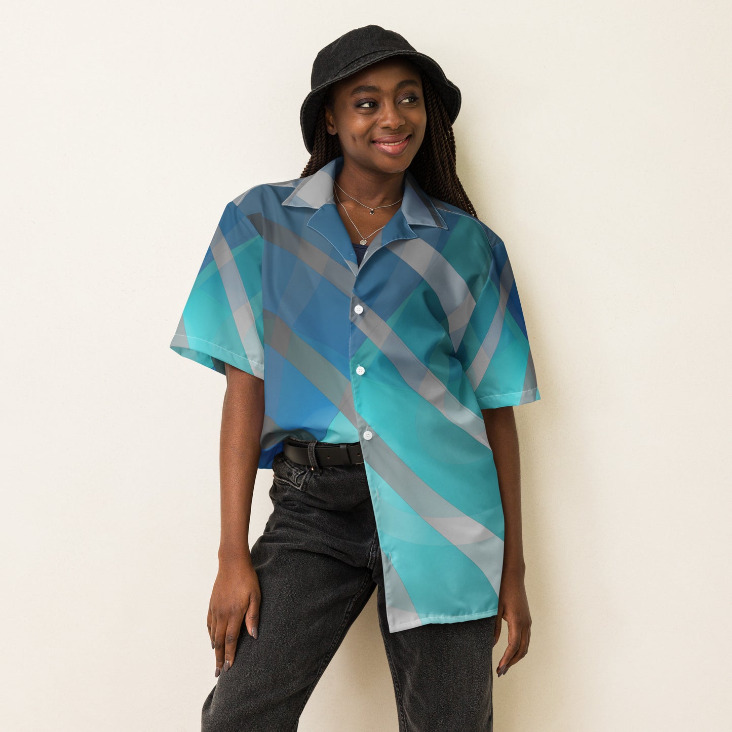 Unisex button shirt Kukloso Circularity Graphic No 34 - Free Shipping