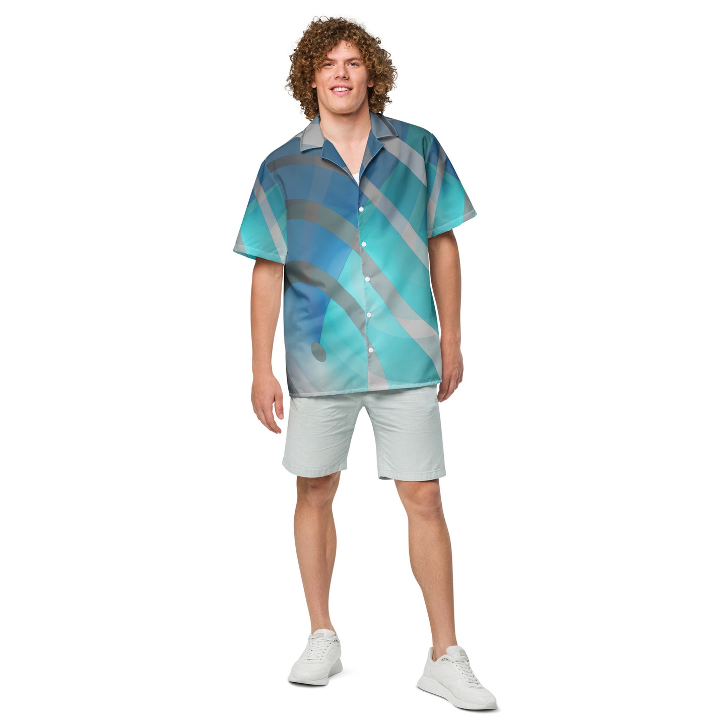 Unisex button shirt Kukloso Circularity Graphic No 34 - Free Shipping