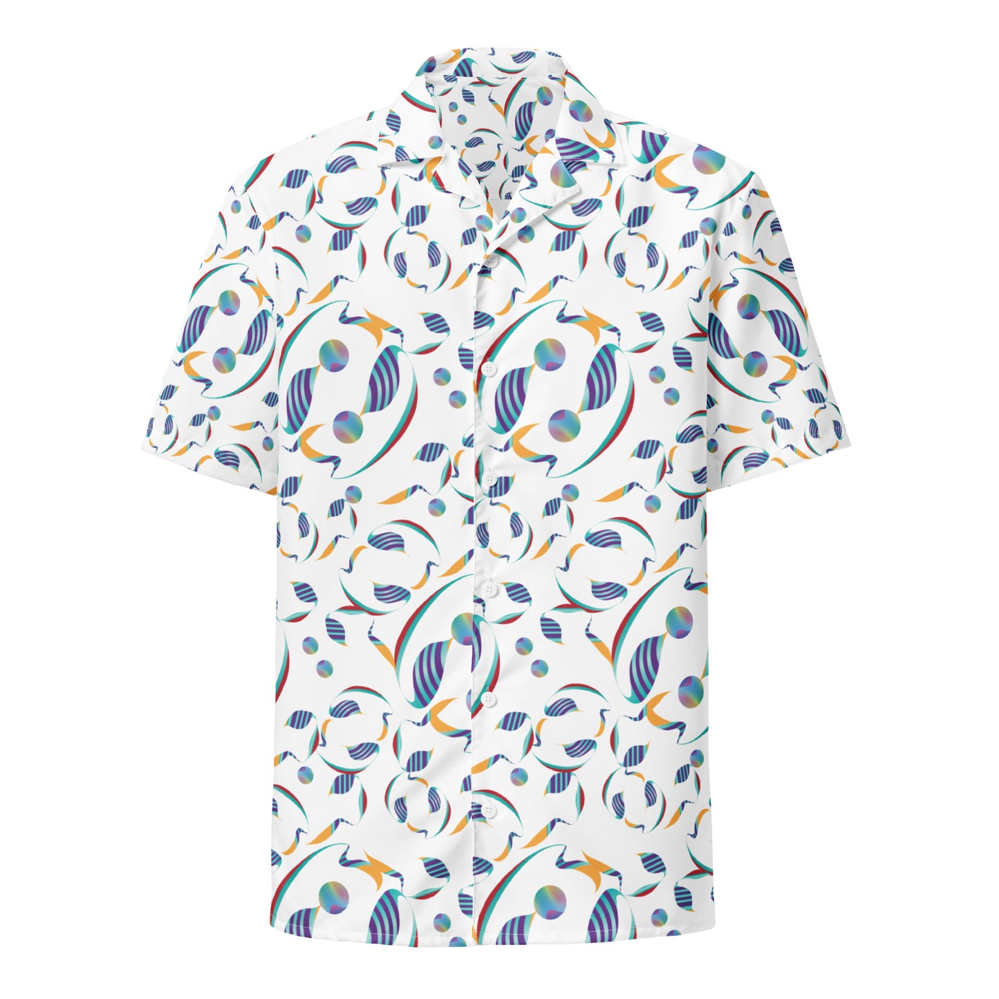 Unisex button shirt Kukloso Whimsical No 80 D - Free Shipping