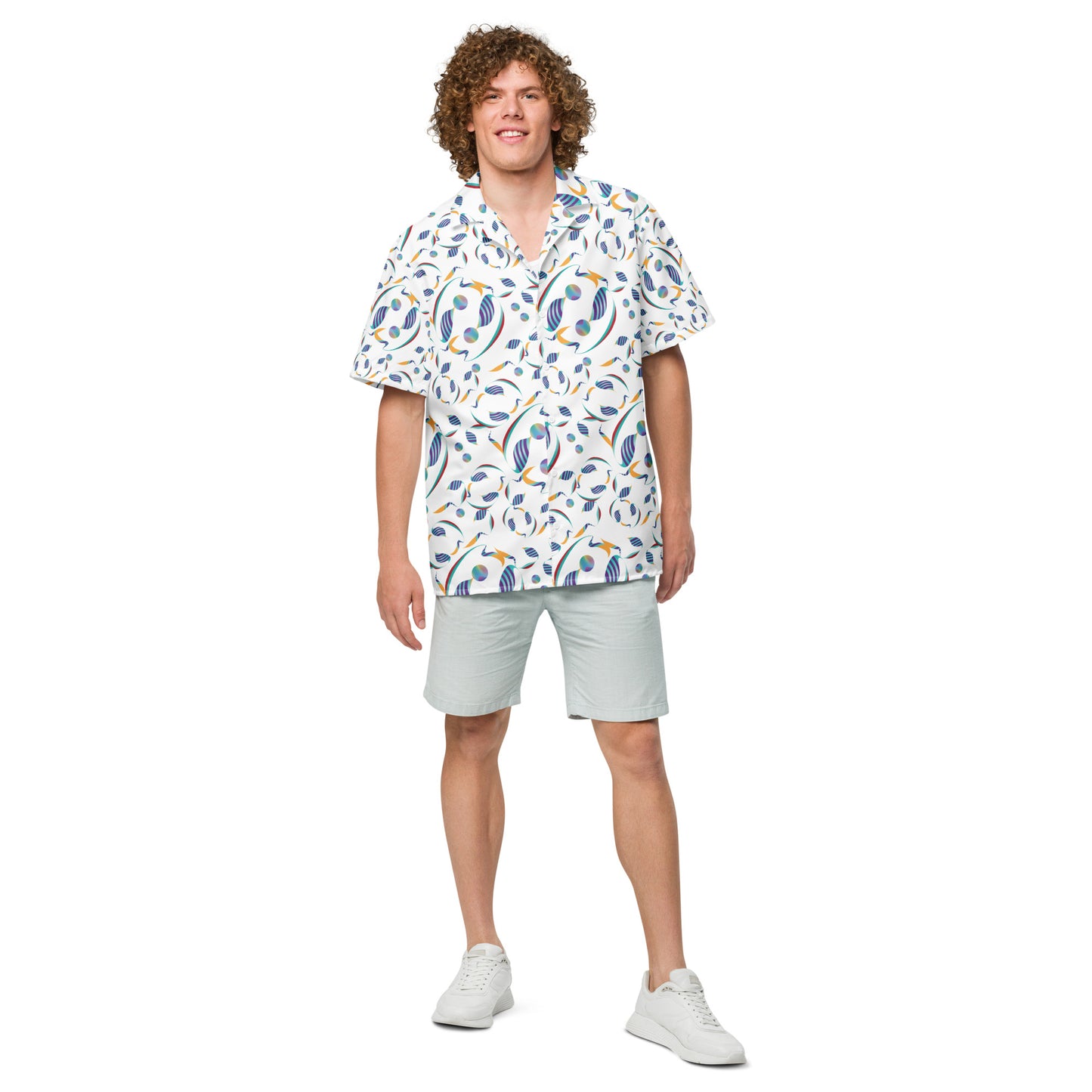 Unisex button shirt Kukloso Whimsical No 80 D - Free Shipping