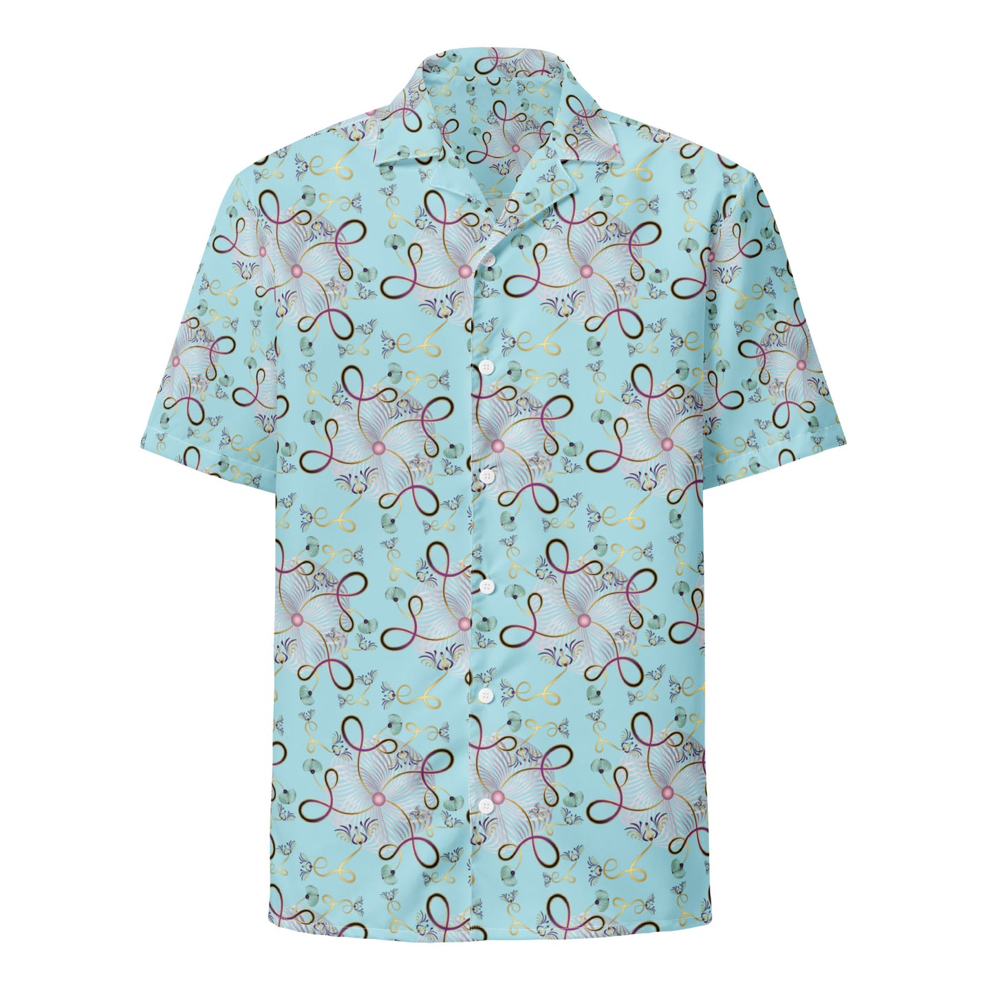 Unisex button shirt Kukloso Whimsical No 25 A - Free Shipping