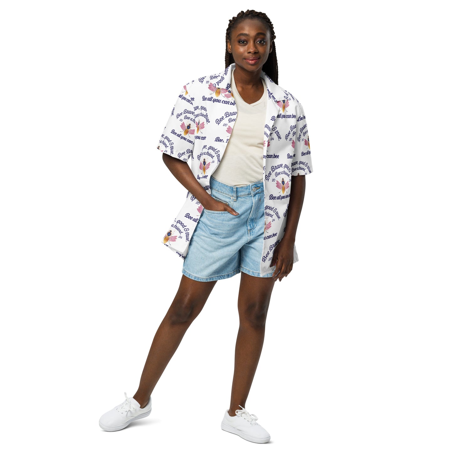 Unisex button shirt Kukloso Be Brave, Good & True No 2 - Free Shipping