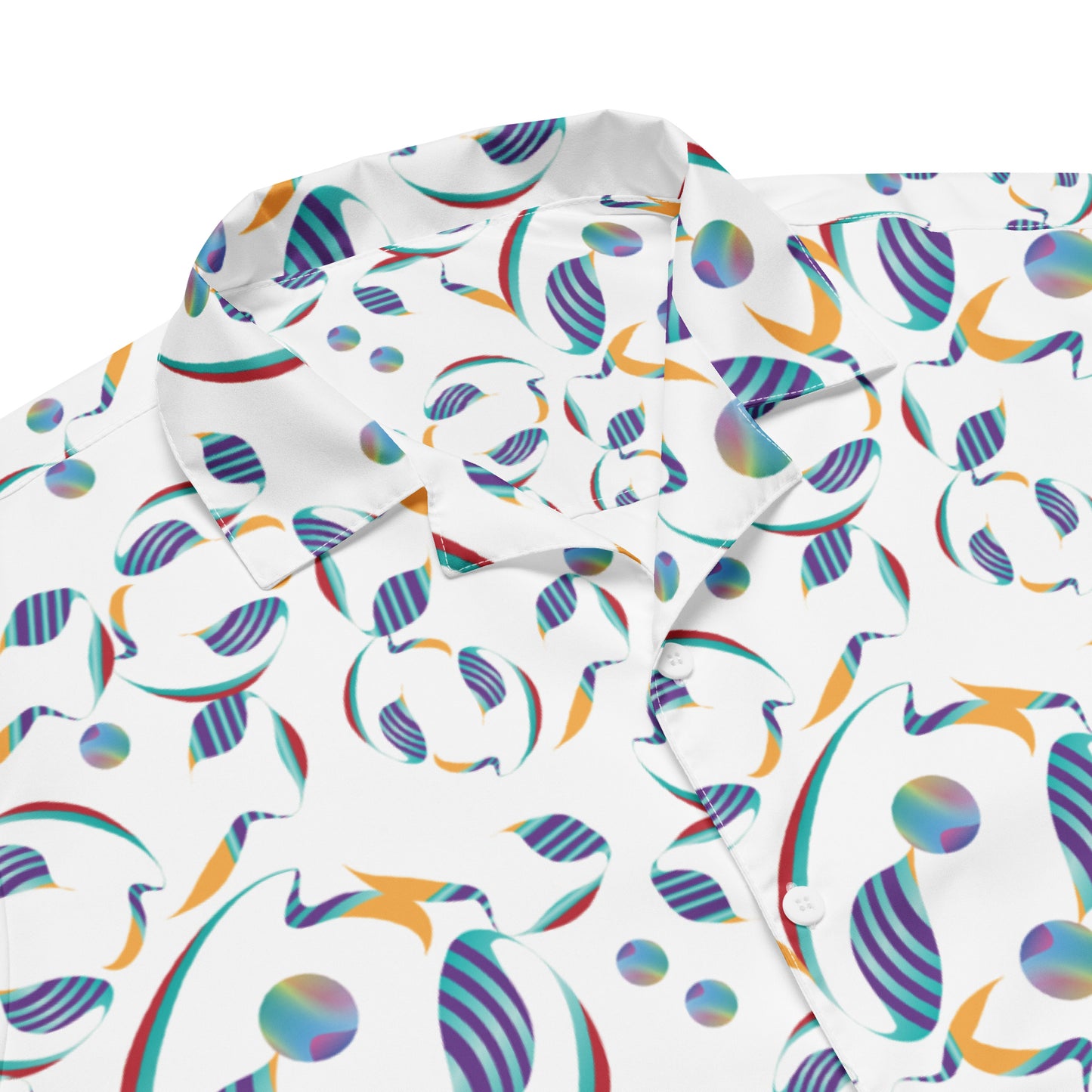 Unisex button shirt Kukloso Whimsical No 80 D - Free Shipping