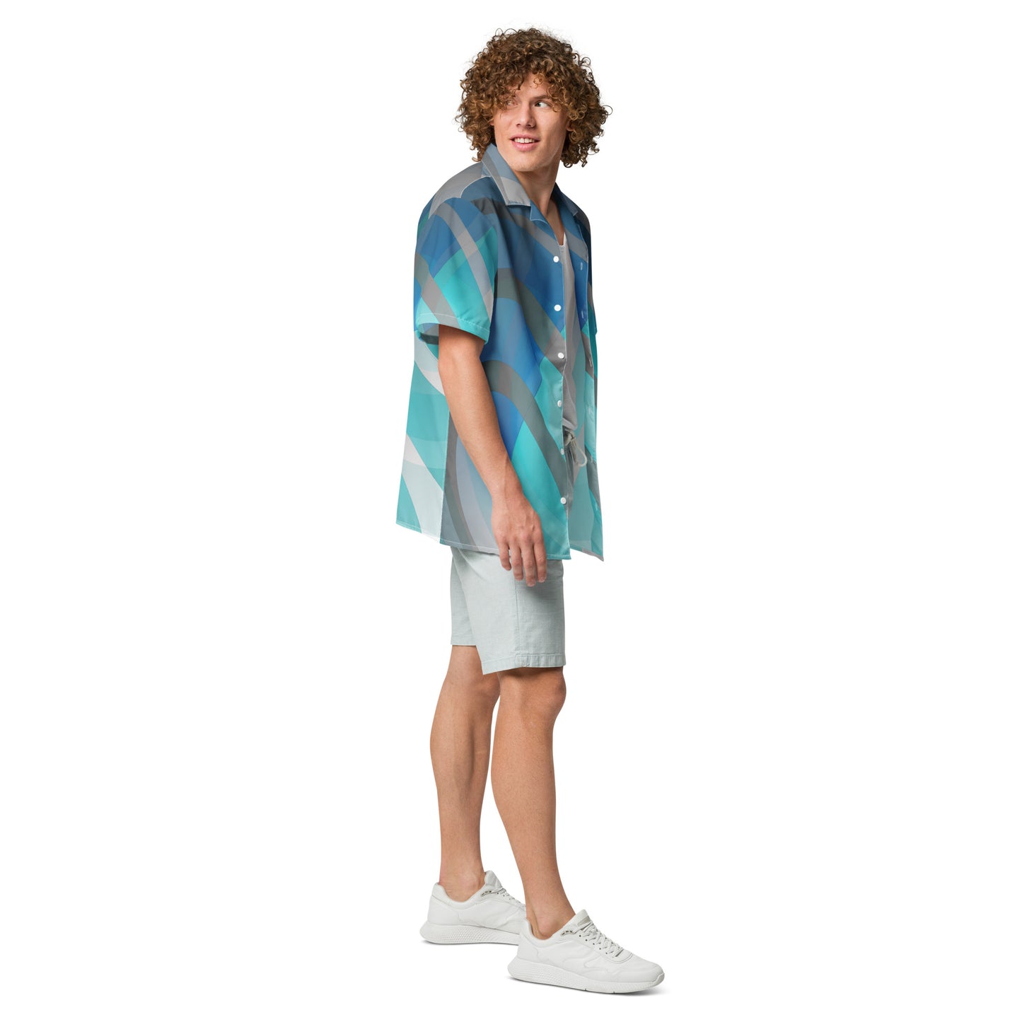 Unisex button shirt Kukloso Circularity Graphic No 34 - Free Shipping