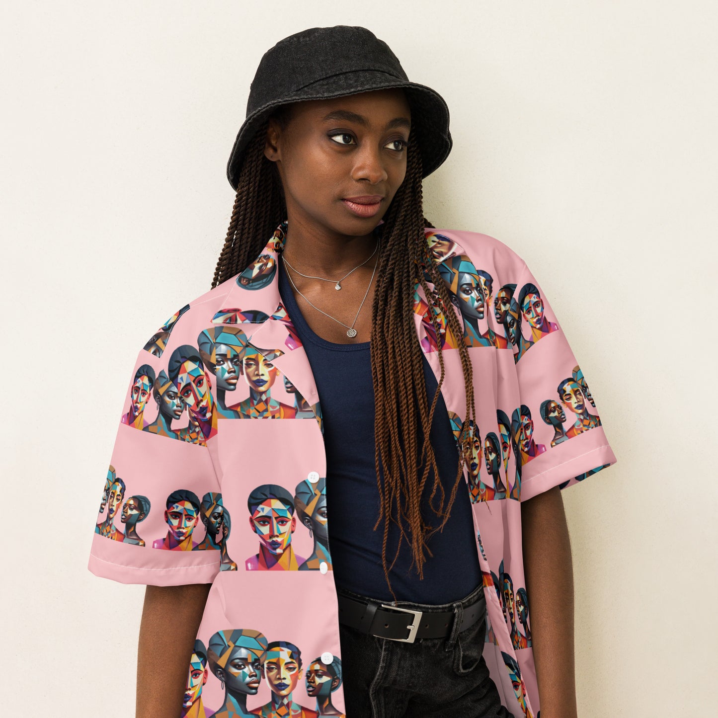 Unisex button shirt Kukloso The Four Ladies No 4 - Free Shipping