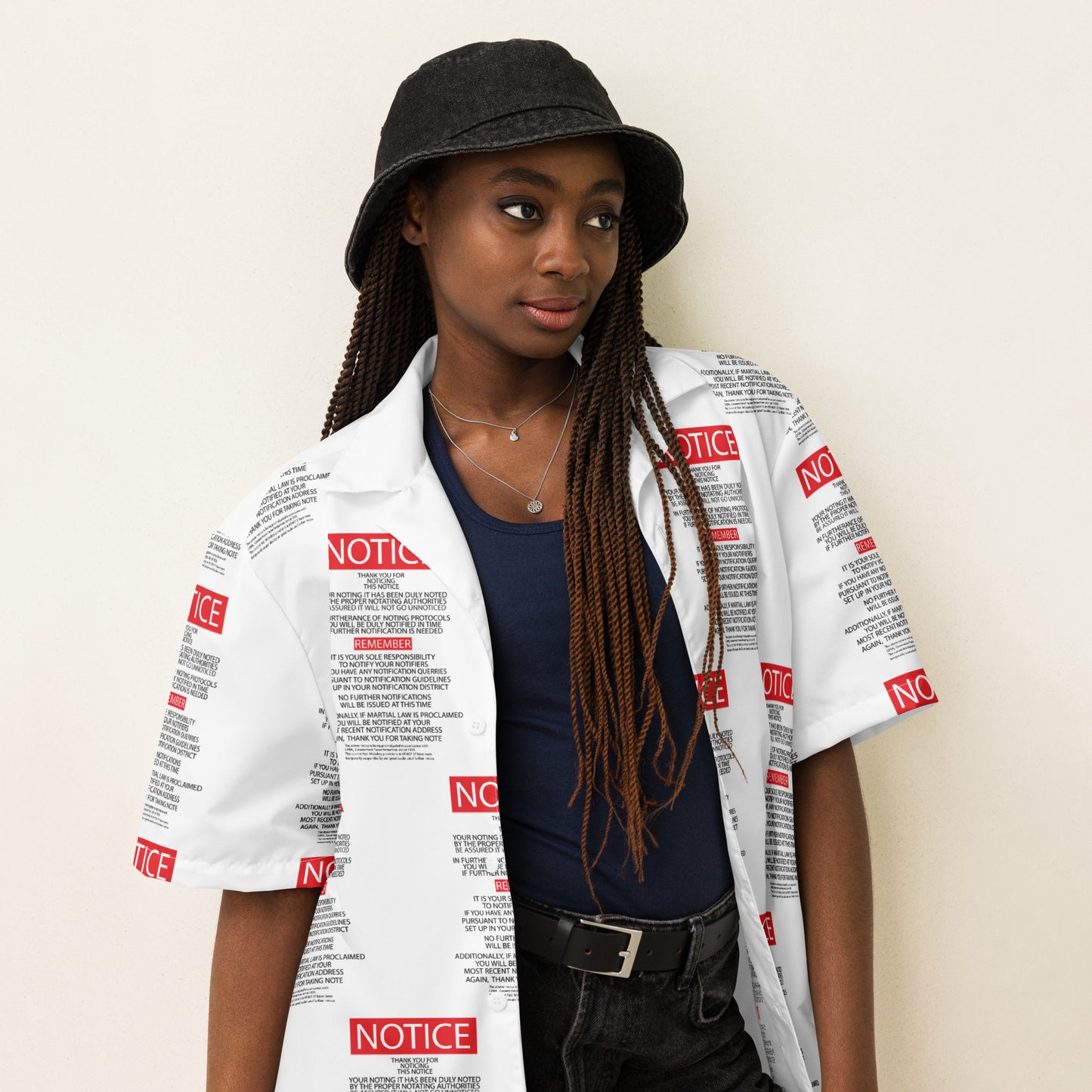 Unisex button shirt Kukloso "Take Note" - Free Shipping