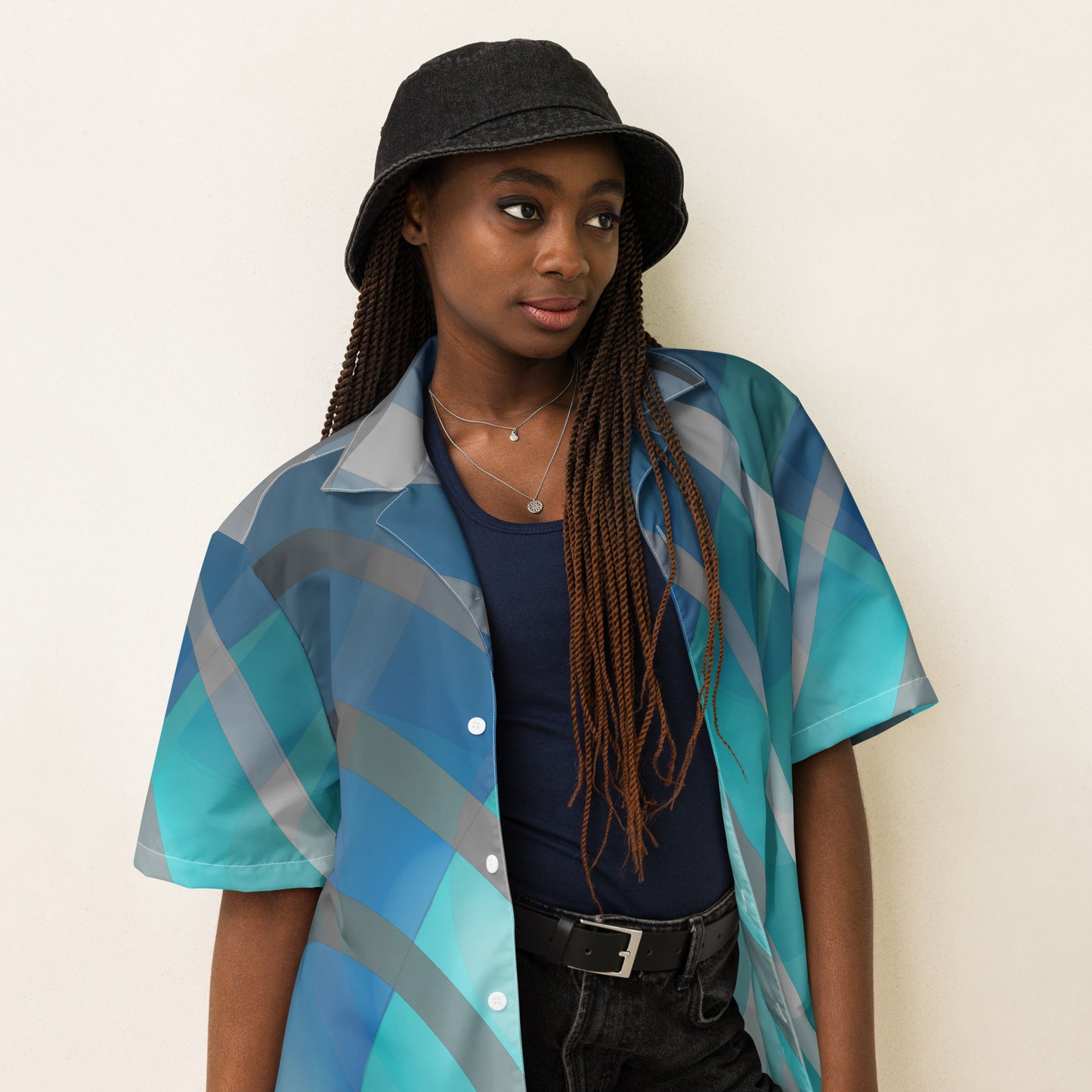 Unisex button shirt Kukloso Circularity Graphic No 34 - Free Shipping