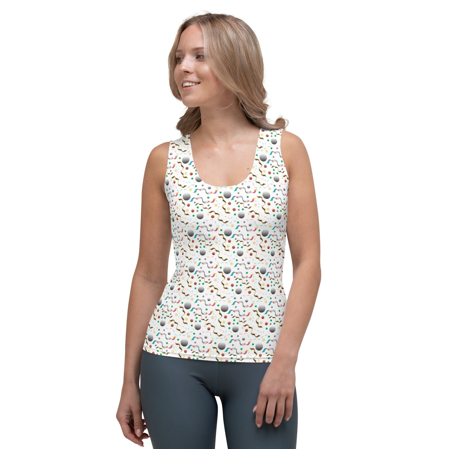 All-Over Women's Tank Top Kukloso Cubist Faces No 4 Free Shipping