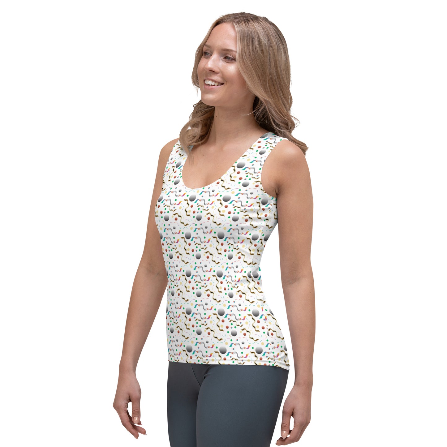 All-Over Women's Tank Top Kukloso Cubist Faces No 4 Free Shipping