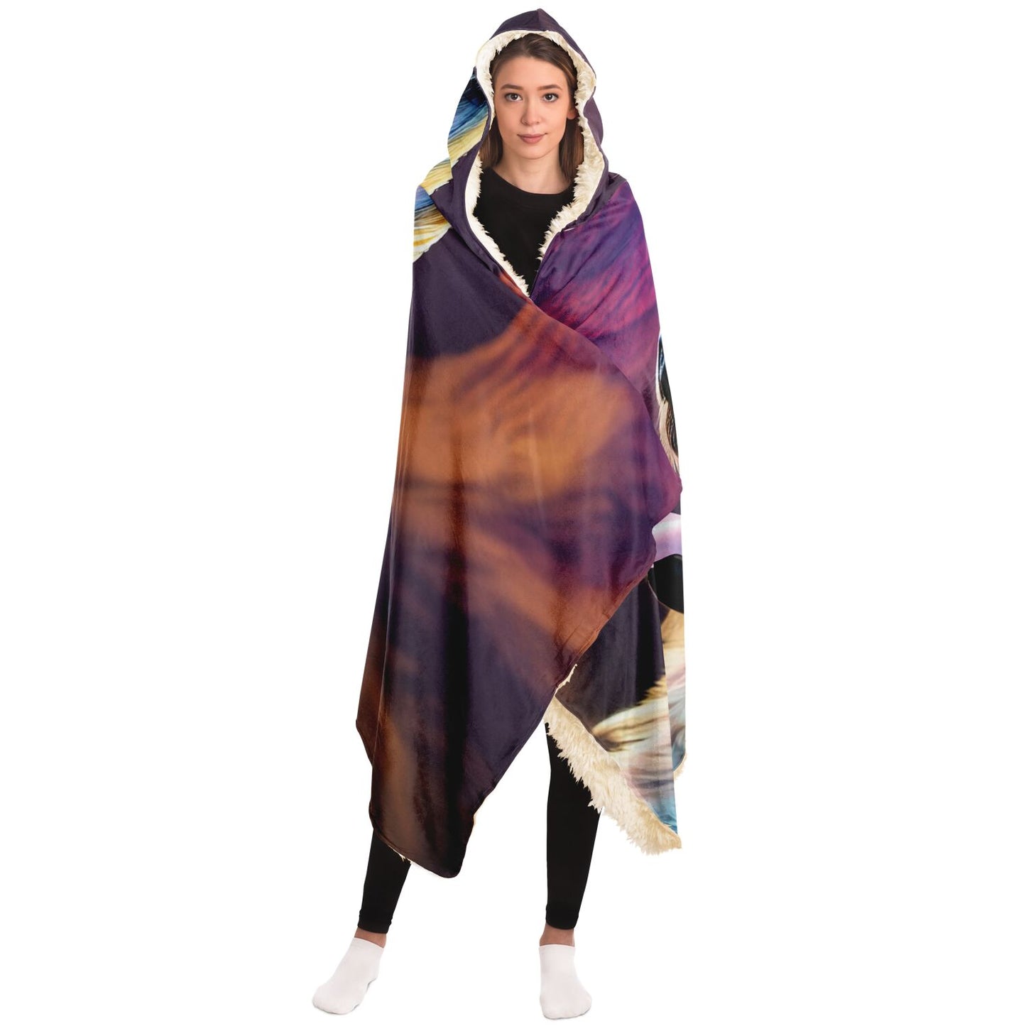 Hooded Blanket - AOP Kukloso German Sheperd Puppy No 1 - Free Shipping