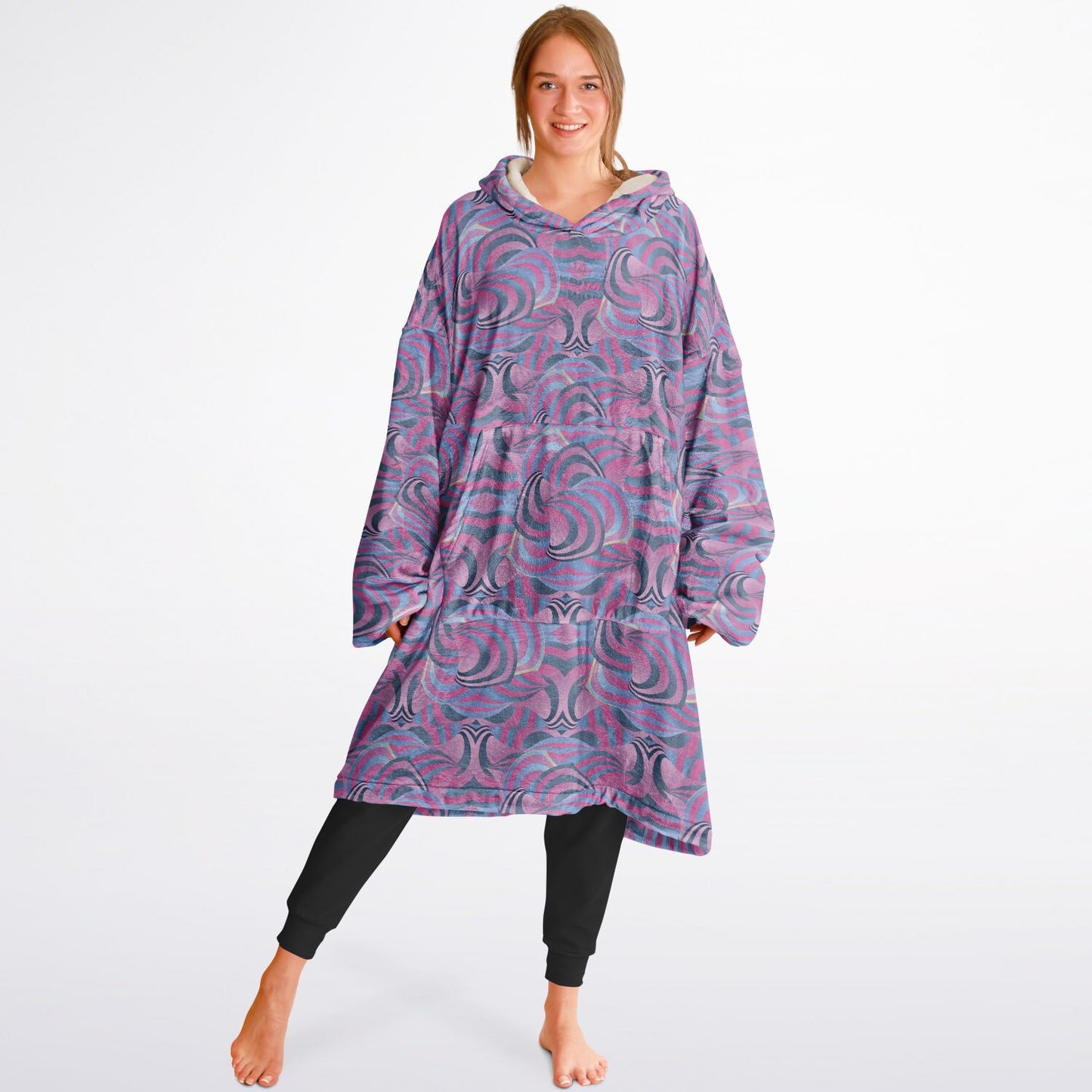 Snug Hoodie Economy - AOP Kukloso Ice Cream Swirls No 40 - Free Shipping