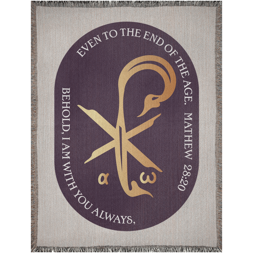 Woven Blankets Kukloso PX Christogram - Matthew 28:20 - Free Shipping