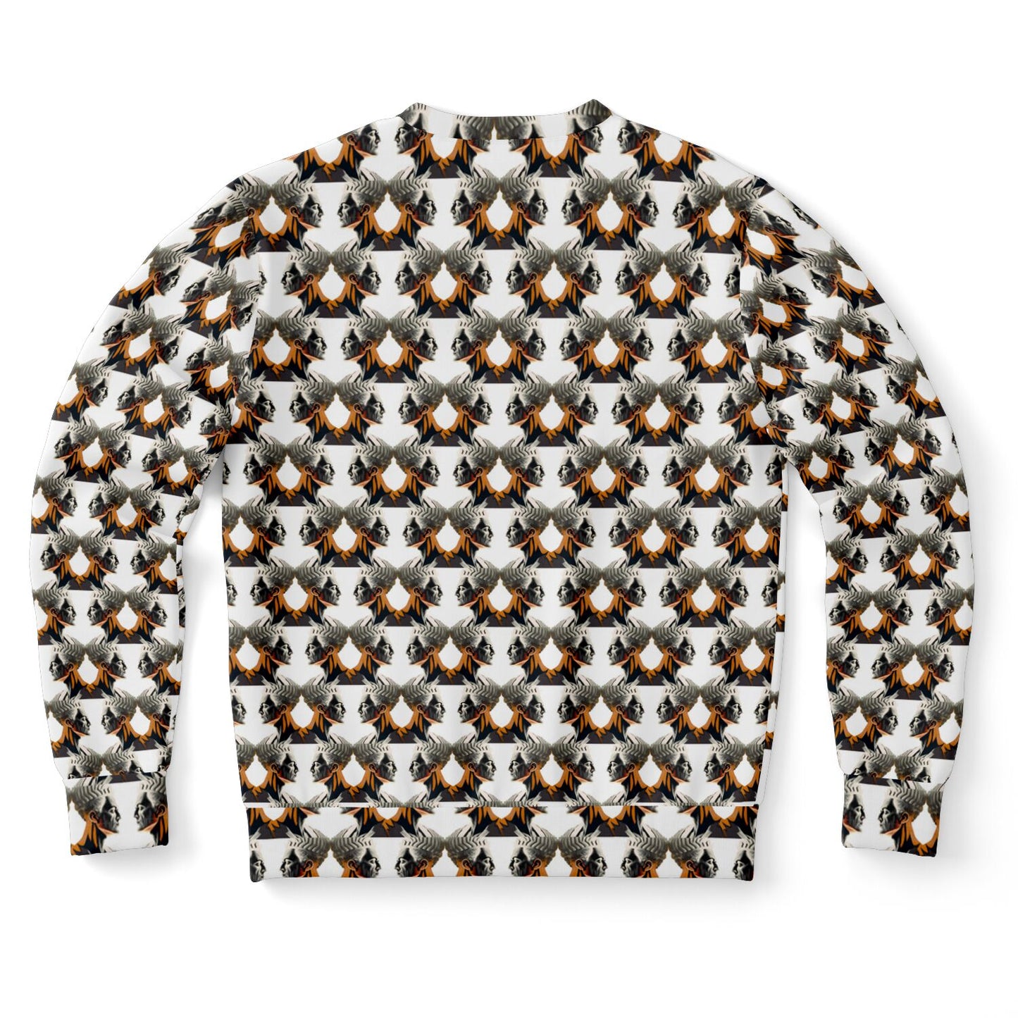 Athletic Sweatshirt - AOP Kukloso Cubist Faces No 4 - Free Shipping