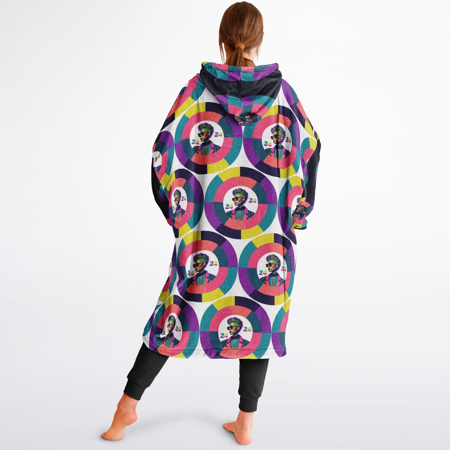 Snug Hoodie Economy - AOP Kukloso Punk Chic No 1 D - Free Shipping