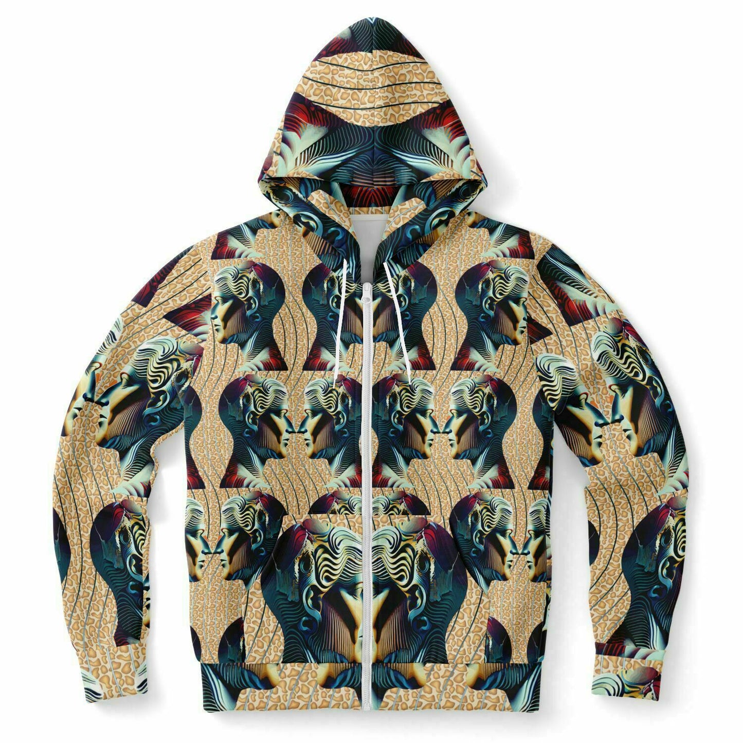 Fashion Zip-Up Hoodie - AOP Kukloso Ancients series No 5 - Free Shipping