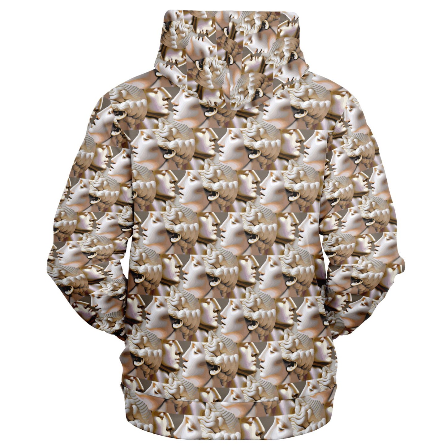 Fashion Zip-Up Hoodie - AOP Kukloso Roman Faces No 1 - Free Shipping