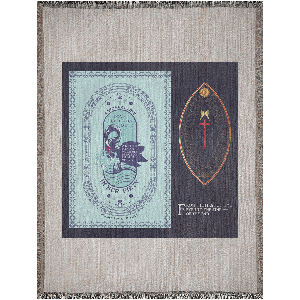 Woven Blankets Kukloso "In Her Piety", The Vulning Pelican No 3 - Free Shipping