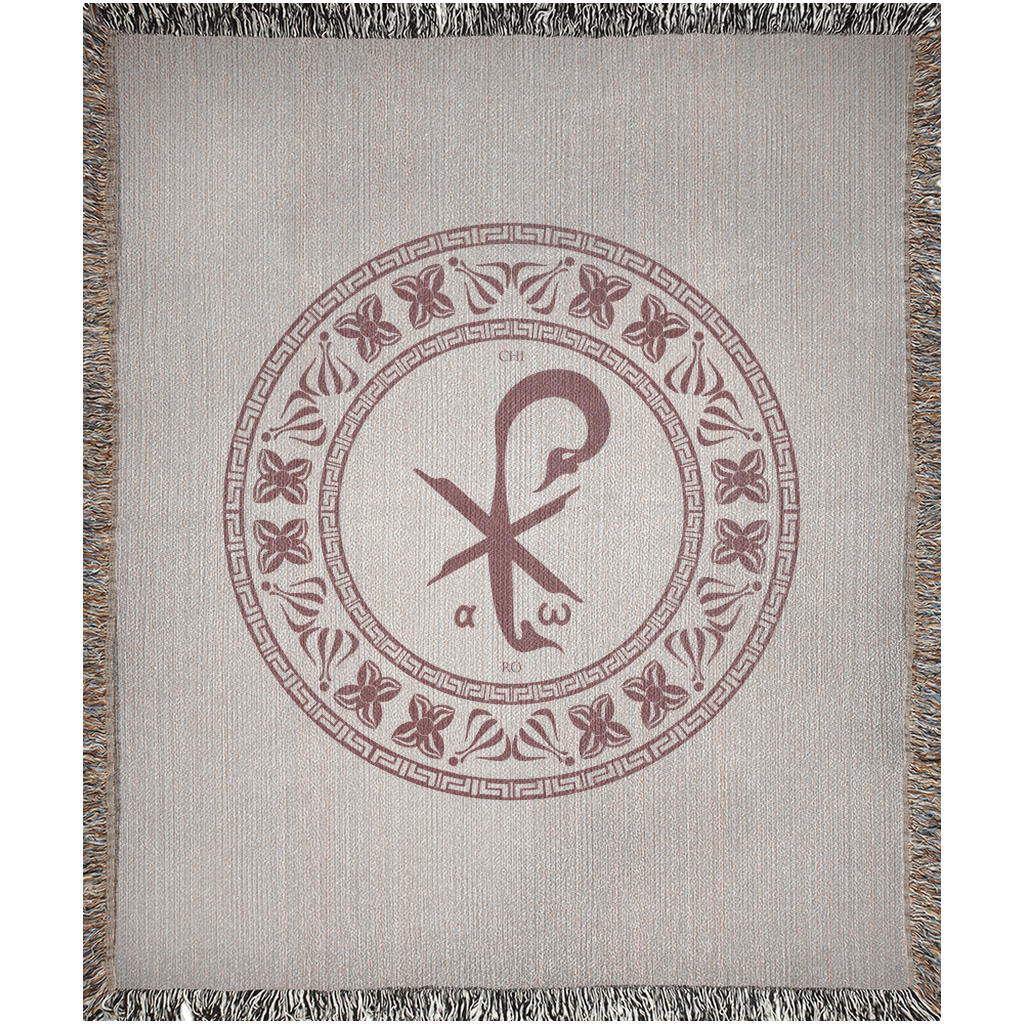 Woven Blankets Kukloso Chi Ro PX Christogram No 25 - Free Shipping