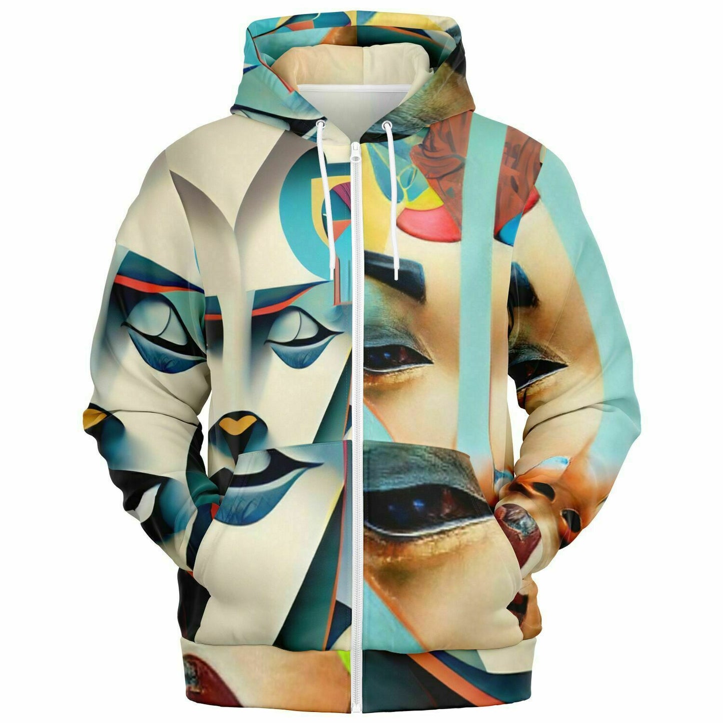 Fashion Zip-Up Hoodie - AOP Kukloso Ancients series No 11 - Free Shipping