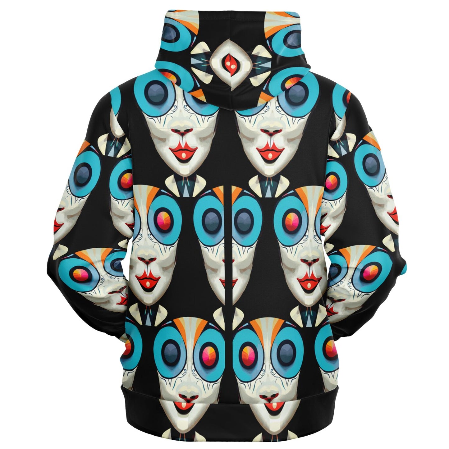 Fashion Zip-Up Hoodie - AOP Kukloso Ancients series No 12 - Free Shipping