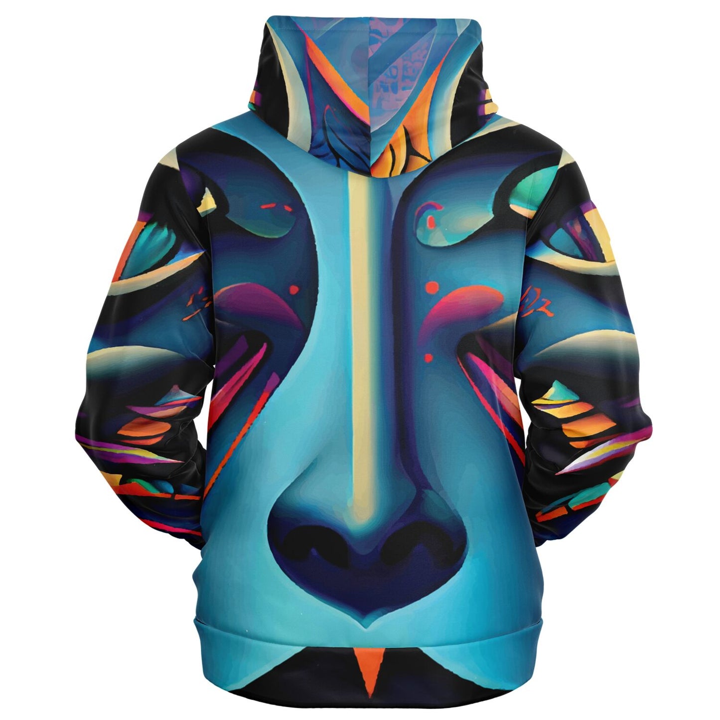Fashion Zip-Up Hoodie - AOP Kukloso Cubist Faces No 10 - Free Shipping