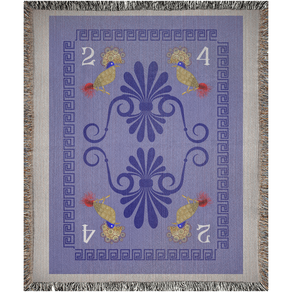 Woven Blankets Kukloso "Four Birds' 2024 - Free Shipping