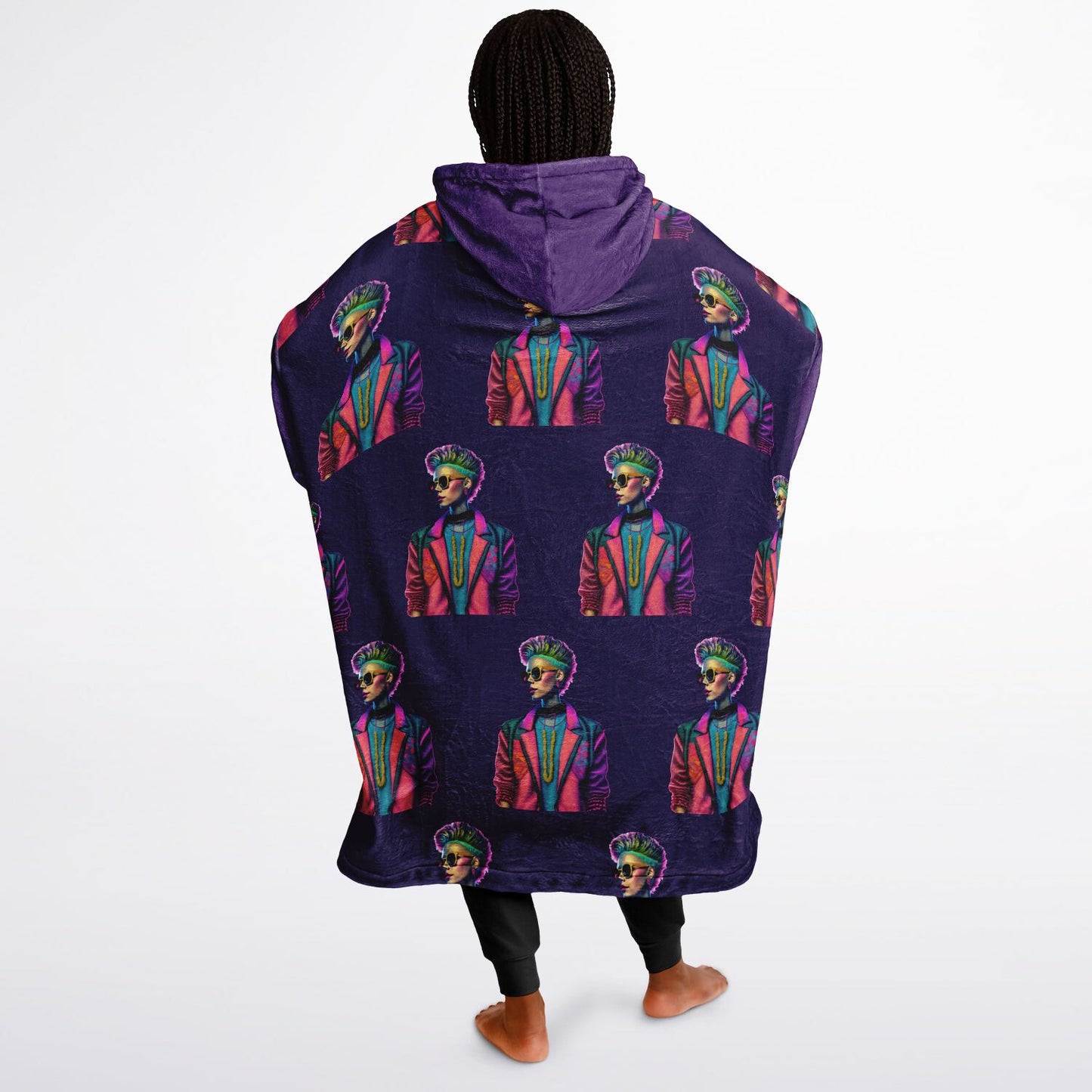 Snug Hoodie Economy - AOP Kukloso Punk Chic No 1 F - Free Shipping
