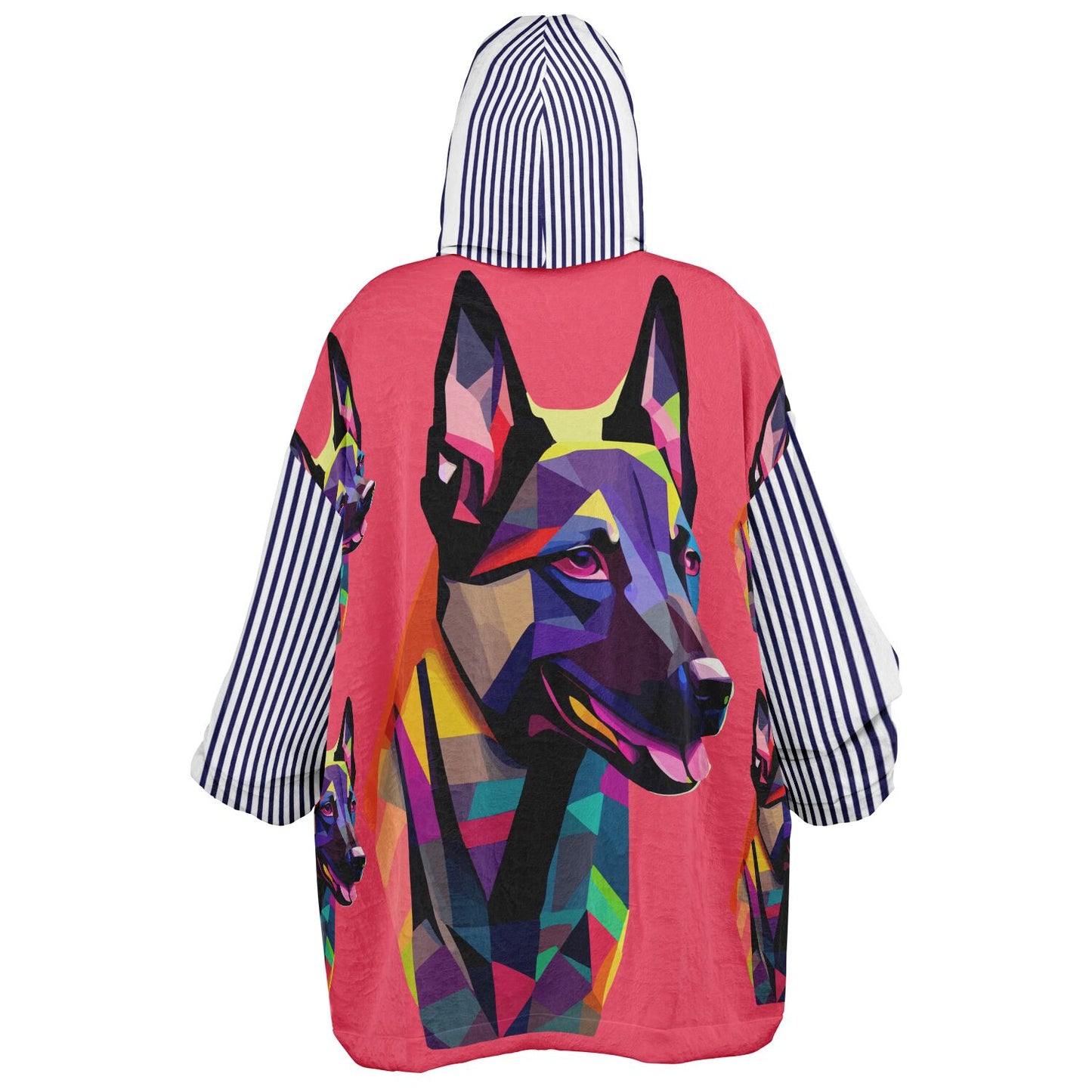 Snug Hoodie Economy - AOP Kukloso Cubist German Sheperd Dog - Free Shipping