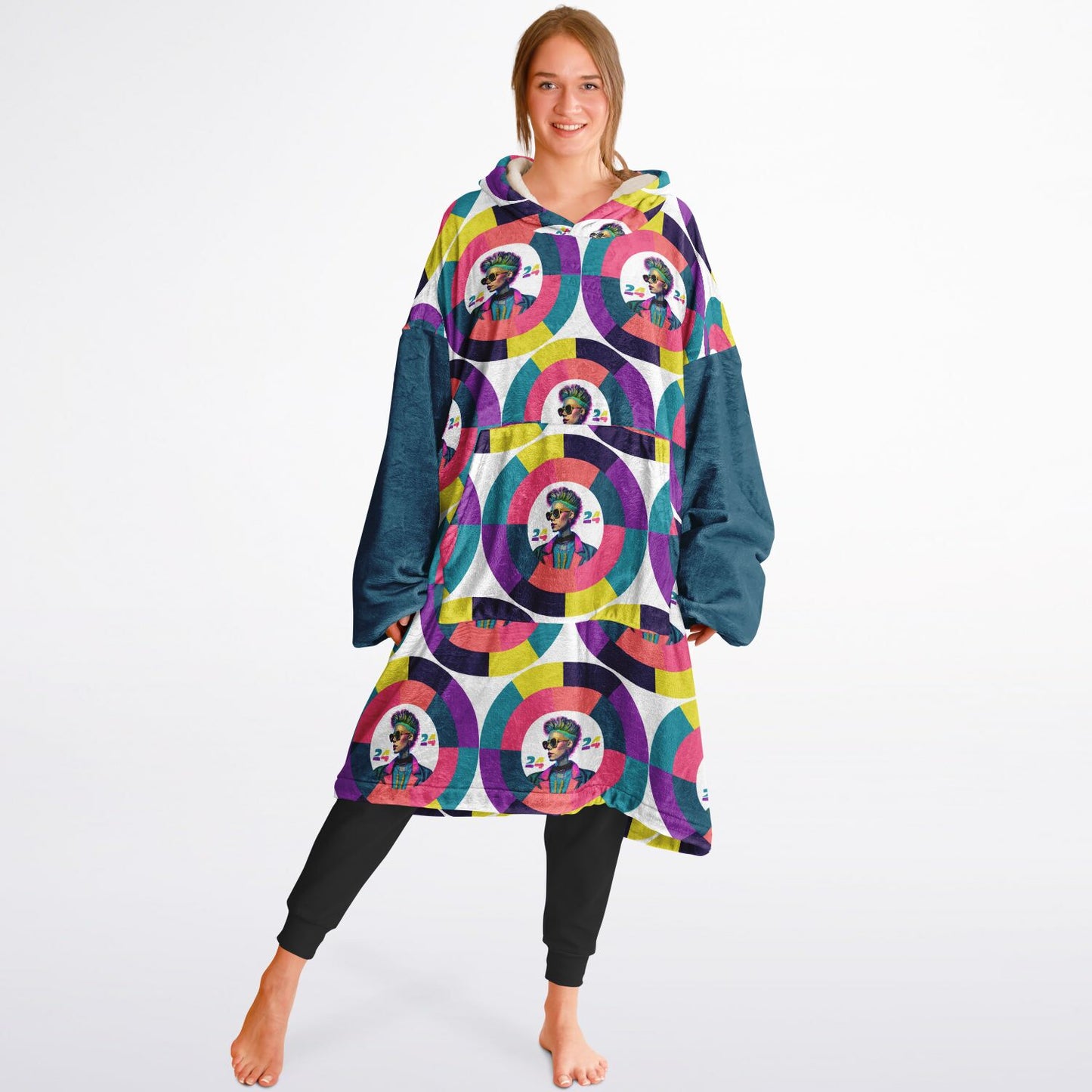 Snug Hoodie Economy - AOP Kukloso Punk Chic No 1 C - Free Shipping