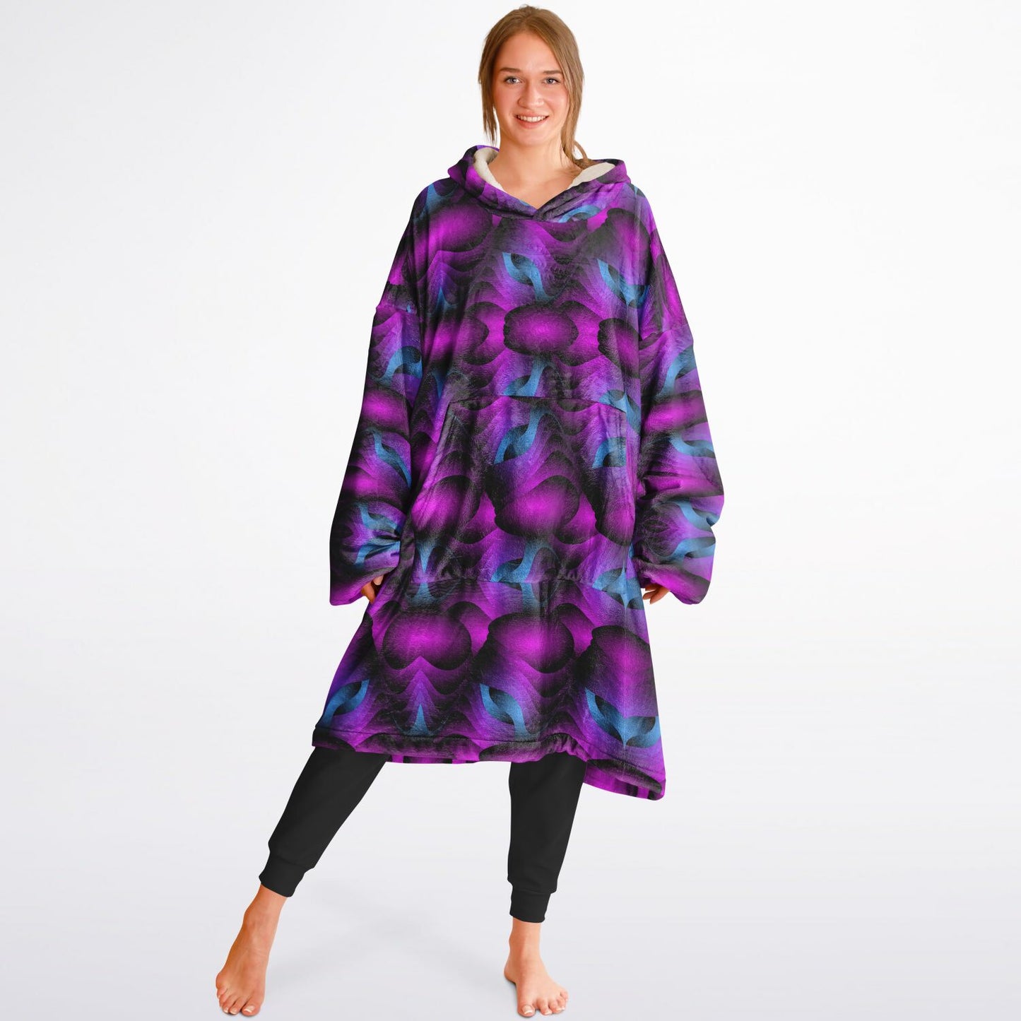 Snug Hoodie Economy - AOP Kukloso Ice Cream Swirls No 57 - Free Shipping