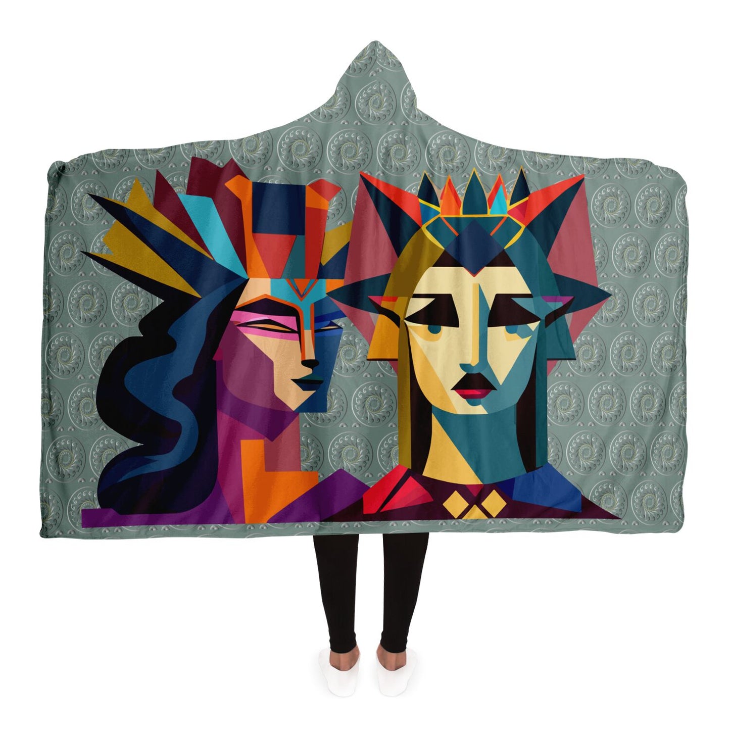 Hooded Blanket - AOP Kukloso The Couple No 4 - Free Shipping