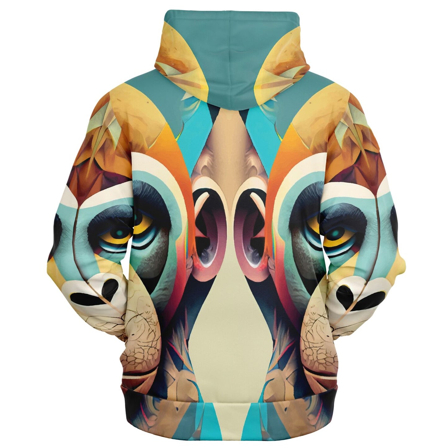 Fashion Zip-Up Hoodie - AOP Kukloso Mr. Chimp Multicolored - Free Shipping