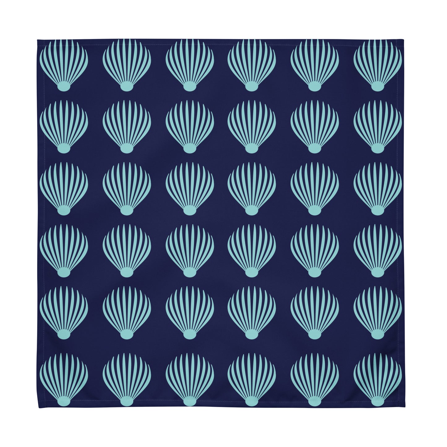 Cloth napkin set Kukloso Scallop Shell No 1 Aqua - Free Shipping