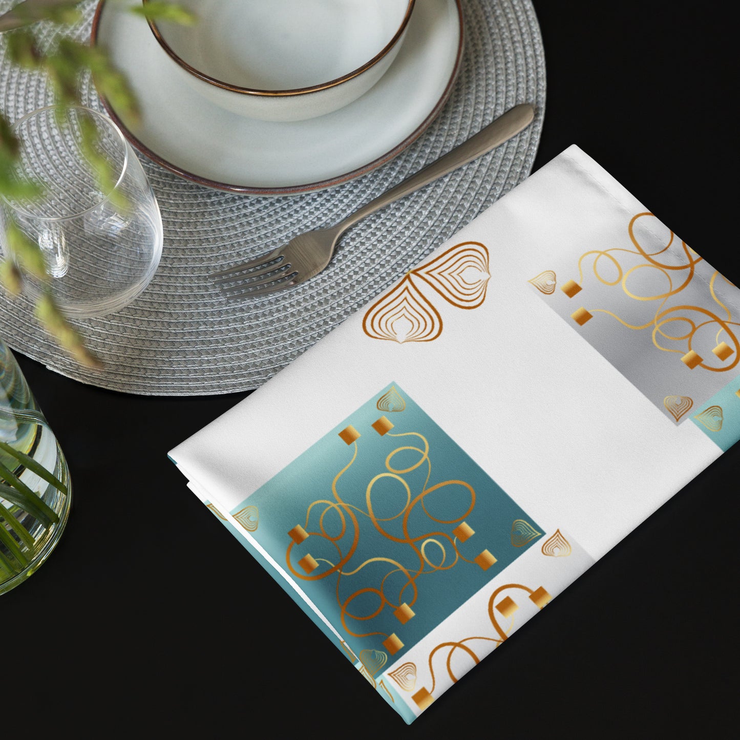 Cloth napkin set Kukloso Abstractical Pattern No 68.5 - Free Shipping
